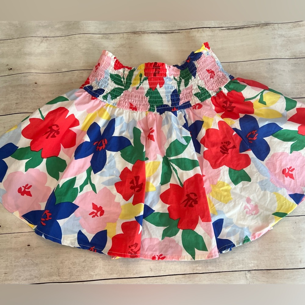 KARLIE FLORAL SMOCKED SKORT
